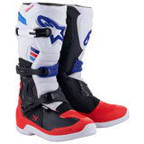 Alpinestars Tech 3 Boots White/Bright Red/Dark Blue