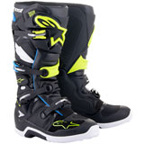 Alpinestars Tech 7 Boots 2024 Black/Enamel/Blue/Yellow Fluo