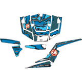 Attack Graphics QUAKE Complete UTV Graphics Kit White/Voodoo Blue/Baby Blue