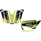 Attack Graphics BRUTE Complete UTV Graphics Kit Black/Green/White