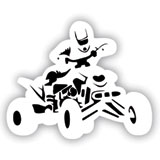 Attack Graphics Rider Decals Quad High Speed White