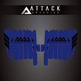 Attack Graphics Renegade Radiator Louver Decals Blue