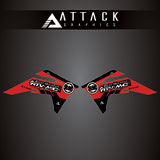 Attack Graphics Renegade Radiator Shroud Decal Red