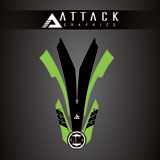 Attack Graphics Renegade Front Fender Decal Green