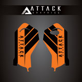 Attack Graphics Renegade Lower Fork Guard Decal Orange