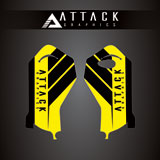 Attack Graphics Renegade Lower Fork Guard Decal Yellow