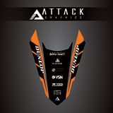 Attack Graphics Renegade Rear Fender Decal Orange