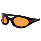 Bobster Foamerz Sunglasses Black Frame/Amber Lens