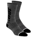 100% Rhythm Merino Performance Socks Charcoal Heather