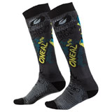 O'Neal Racing Pro MX Print Socks Villain Grey