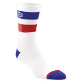 100% Flow Performance Socks White