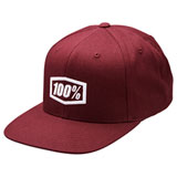 100% Corpo Snapback Hat Burgundy