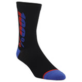 100% Rhythm Merino Performance Socks Black