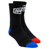 100% Terrain Crew Socks Black