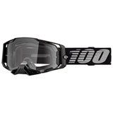 100% Armega Goggle Black Frame/Clear Lens