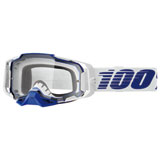 100% Armega Goggle Blue Frame/Clear Lens