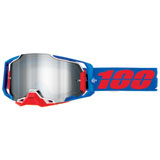 100% Armega Goggle Ironclad Frame/Silver Mirror Lens