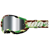 100% Strata 2 Goggle War Camo Frame/Silver Mirror Lens