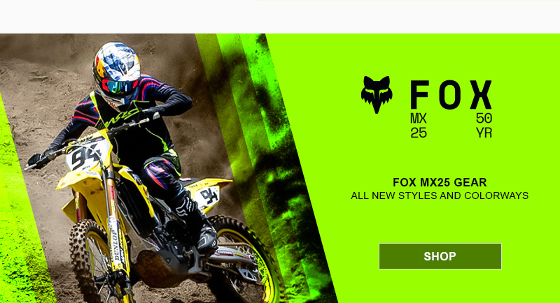 Fox MX 25 50 YR Fox MX Gear All new styles and colorways - SHOP