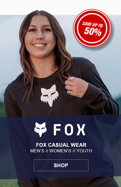 Fox casual wear - Mens // Womens // Youth Save up to 50 percent - SHOP