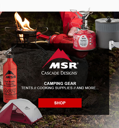 MSR Cascade Designs Camping Gear, Tents, Cooking Supplies, and more...