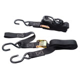 Rider Cargo Soft Loop/Buckle/Carabiner Wide Tie Downs Black