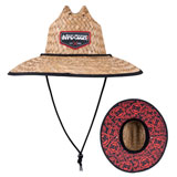 Rocky Mountain ATV/MC Logo Straw Hat Black/Red