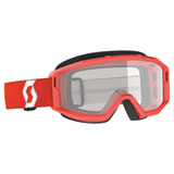 Scott Primal Goggle 2023 Red Frame/Clear Lens