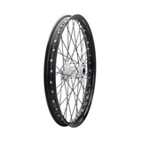 Tusk Impact Complete Wheel - Front Black Rim/Black Spoke/White Hub