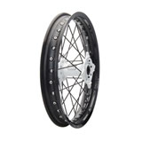 Tusk Impact Complete Wheel - Rear Black Rim/Black Spoke/White Hub