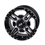 Tusk Beartooth Wheel Machined/Black